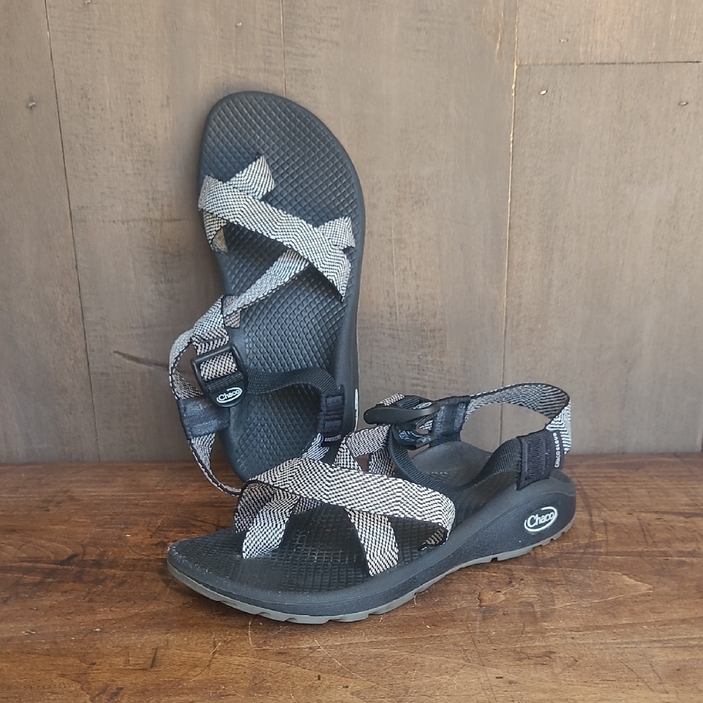 Chaco Sandal Women's sz 6 Black Z1 Ecotread Hiking/Water Strappy Sandal